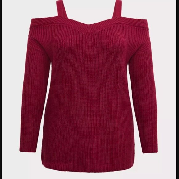 Torrid Pullover Cold Shoulder Sweater 2x NEW NWT - Picture 4 of 11